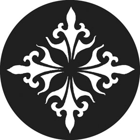 G744 Folk Motif A - Rosco GAM Standard Steel Gobo