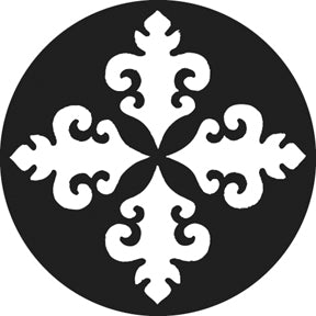 G745 Folk Motif B - Rosco GAM Standard Steel Gobo