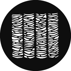 G750 Austrian Curtain Light - Rosco GAM Standard Steel Gobo