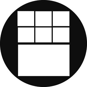 G756 Office Window 1 - Rosco Standard Steel Gobo