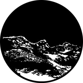 76505 Mountain 3  Rosco Stainless Steel Gobo