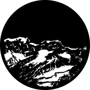 76506 Mountain 4  Rosco Stainless Steel Gobo