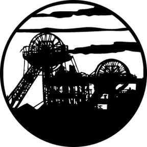 76507 Mining Scene  Rosco Stainless Steel Gobo