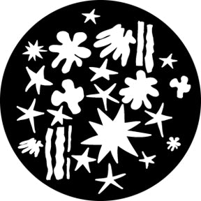 76512 Artists Breakup - Rosco Standard Steel Gobo