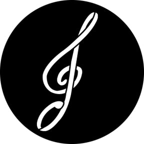76520 Treble Clef - Rosco Standard Steel Gobo