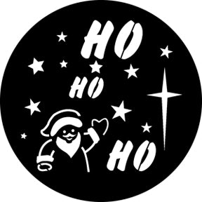 76540 Ho Ho Ho - Rosco Standard Steel Gobo