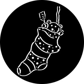 76541 Xmas Stocking - Rosco Standard Steel Gobo