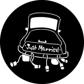 76545 Just Married 2  Rosco Stainless Steel Gobo