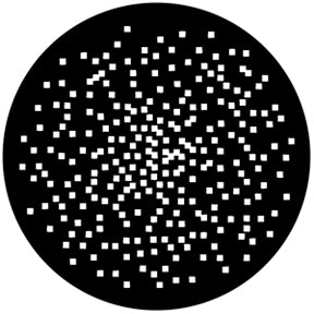 76559 Random Pixels  Rosco Stainless Steel Gobo