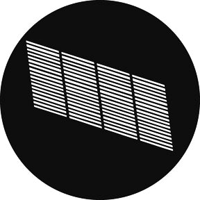 G770 Office Window 7 - Rosco GAM Standard Steel Gobo