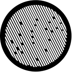 77032 Rain C -Rosco Standard Steel Gobo