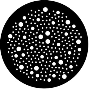 77053 Dot Breakup (med) - Rosco Standard Steel Gobo