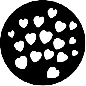 77093 Hearts  Rosco Stainless Steel Gobo