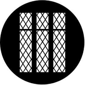 77124 Lattice - Rosco Standard Steel Gobo
