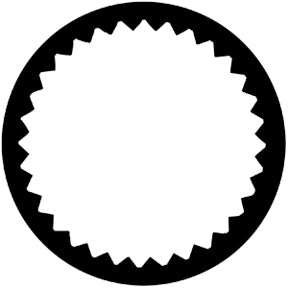 77255 Vignette Aperture 1  Rosco Stainless Steel Gobo