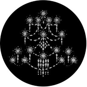 77290 Chandelier A - Rosco Standard Steel Gobo