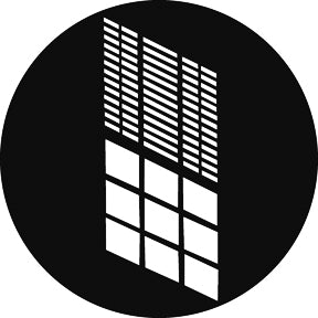 G773 Office Window 10 - Rosco GAM Standard Steel Gobo