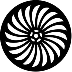 77427 Pin Wheel  Rosco Stainless Steel Gobo
