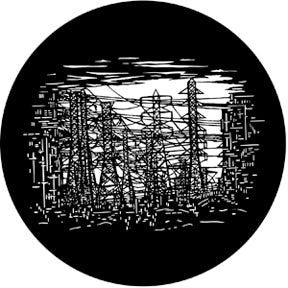77442 Pylons - Rosco Stainless Steel Gobo