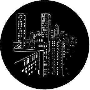 77443 Skyscrapers  Rosco Stainless Steel Gobo