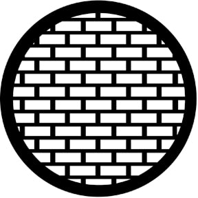 Rosco 77527 Bricks steel gobo