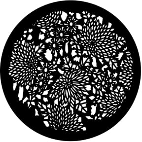 77533 Floral 4  Rosco Stainless Steel Gobo