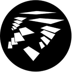 77565 Flying Shapes 1 - Rosco Standard Steel Gobo