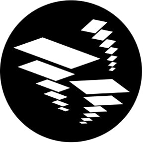 77566 Flying Shapes 2  Rosco Stainless Steel Gobo
