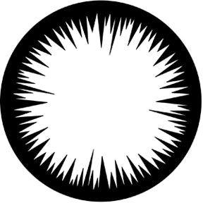 77614 Jagged Vingette - Rosco Standard Steel Gobo