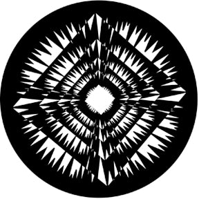 77615 Jagged Squares  Rosco Stainless Steel Gobo