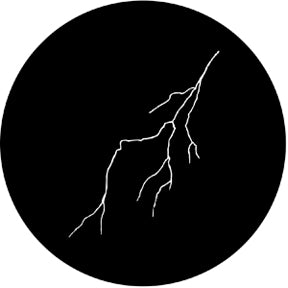 77628 Lightning 3  Rosco Stainless Steel Gobo