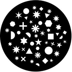 77640 Shapes Breakup 2  Rosco Stainless Steel Gobo
