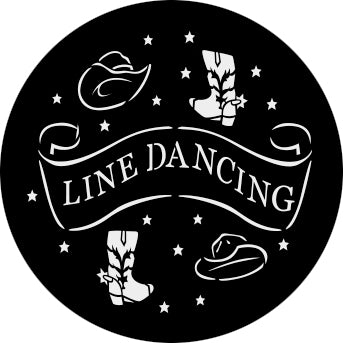 77660 Line Dancing 1 - Rosco Standard Steel Gobo