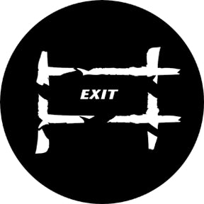 77686 Exit 2  Rosco Stainless Steel Gobo