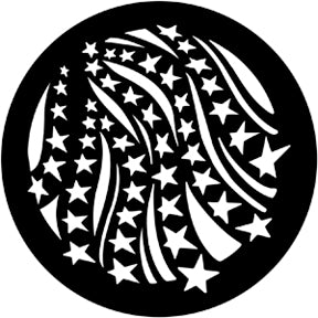 77768 Stars & Stripes 2 - Rosco Standard Steel Gobo