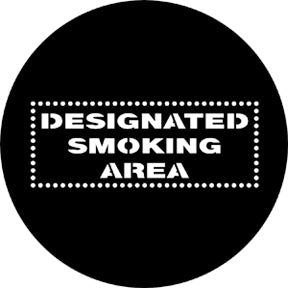 77881 Designated Smoking Area  Rosco Stainless Steel Gobo
