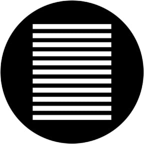 77904 Venetian Blind 2  Rosco Stainless Steel Gobo