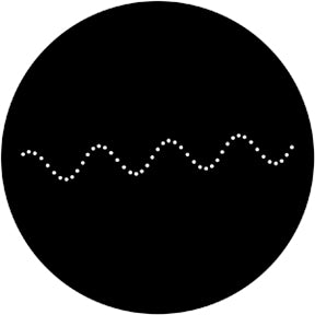 77918 Laser Wave  Rosco Stainless Steel Gobo