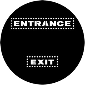 77971 Exit/Entrance - Rosco Standard Steel Gobo
