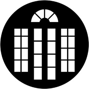 77976 French Doors 2 - Rosco Standard Steel Gobo