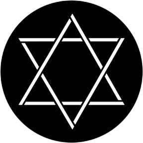 78005 Star Of David  Rosco Stainless Steel Gobo