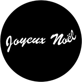 78009 Joyeux Noel  Rosco Stainless Steel Gobo