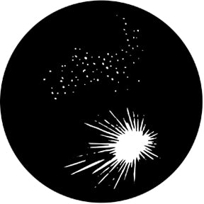 78011 Fireworks 5a  Rosco Stainless Steel Gobo