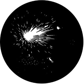 78013 Fireworks 5c  Rosco Stainless Steel Gobo