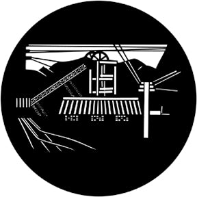 78026 Mining  Rosco Stainless Steel Gobo