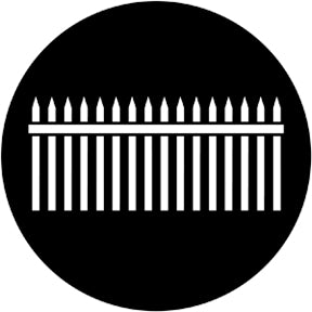 78033 Picket Fence  Rosco Stainless Steel Gobo