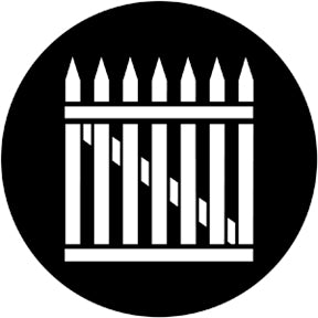 78034 Picket Gate  Rosco Stainless Steel Gobo