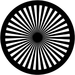 78077 Radial Spokes - Rosco Standard Steel Gobo