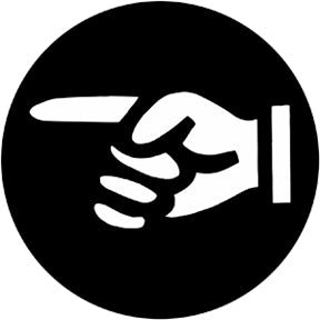78099 This Way  Rosco Stainless Steel Gobo