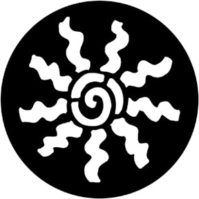 78166 Abstract Cartwheel - Rosco Standard Steel Gobo